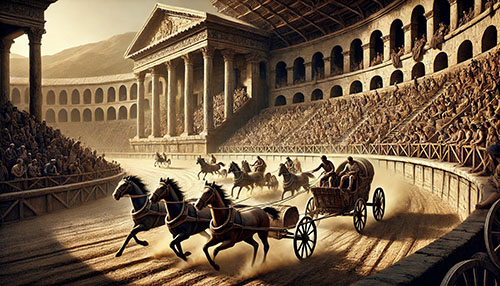 Antik Roma'da Circus Maximus'ta at yarışı